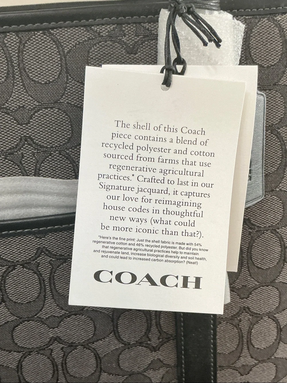 Coach Men’s Messenger Tote in Charcoal and Black